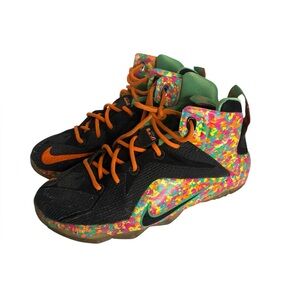 Nike LeBron 12 GS "Fruity Pebbles" sneakers size 5Y